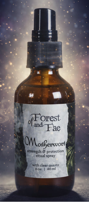 Motherwort Ritual Spray - Crystal Infused Witchcraft Essential for Spiritual Wellness - Lucky Girl Gifts