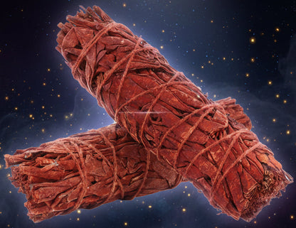 Dragon's Blood Smudge Stick - Purifying Red Sage for Healing and Protection - Lucky Girl Gifts