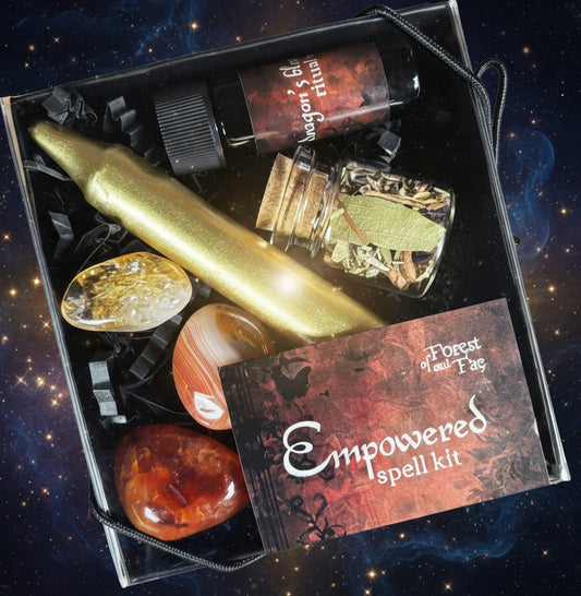 Empowered Spell Kit for Courage & Strength in Witchcraft - Lucky Girl Gifts