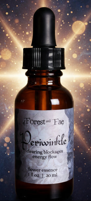 Energy Flow Periwinkle Flower Essence for Witchy Intuition - Lucky Girl Gifts