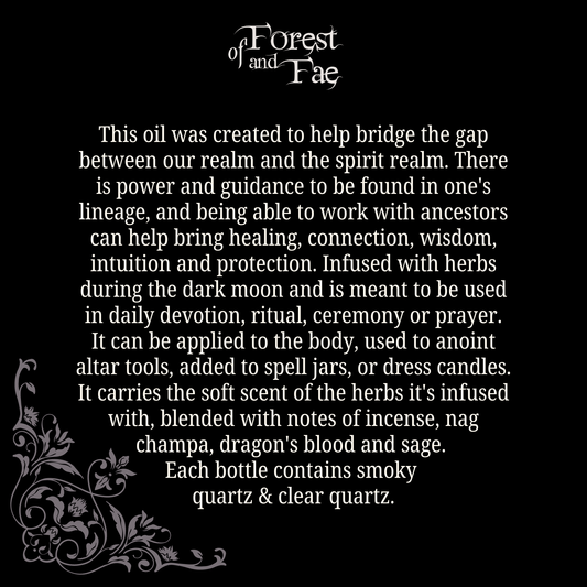 Ancestor Work Sacred Ritual Oil • Altar Oil • Witchcraft - Lucky Girl Gifts