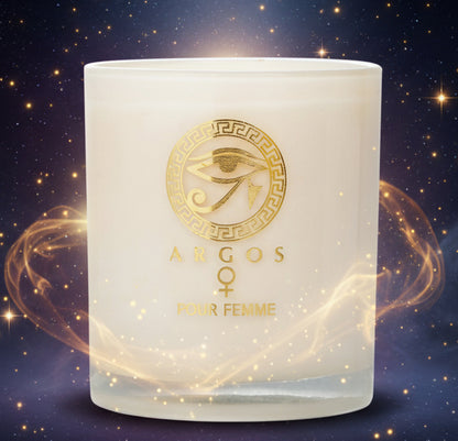 Argos White Scented Candle - Elevate Your Space with Fragrant Elegance - Lucky Girl Gifts