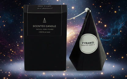 Pyramid Scented Candle - Cedar or Thyme Aromatherapy for Relaxation - Lucky Girl Gifts