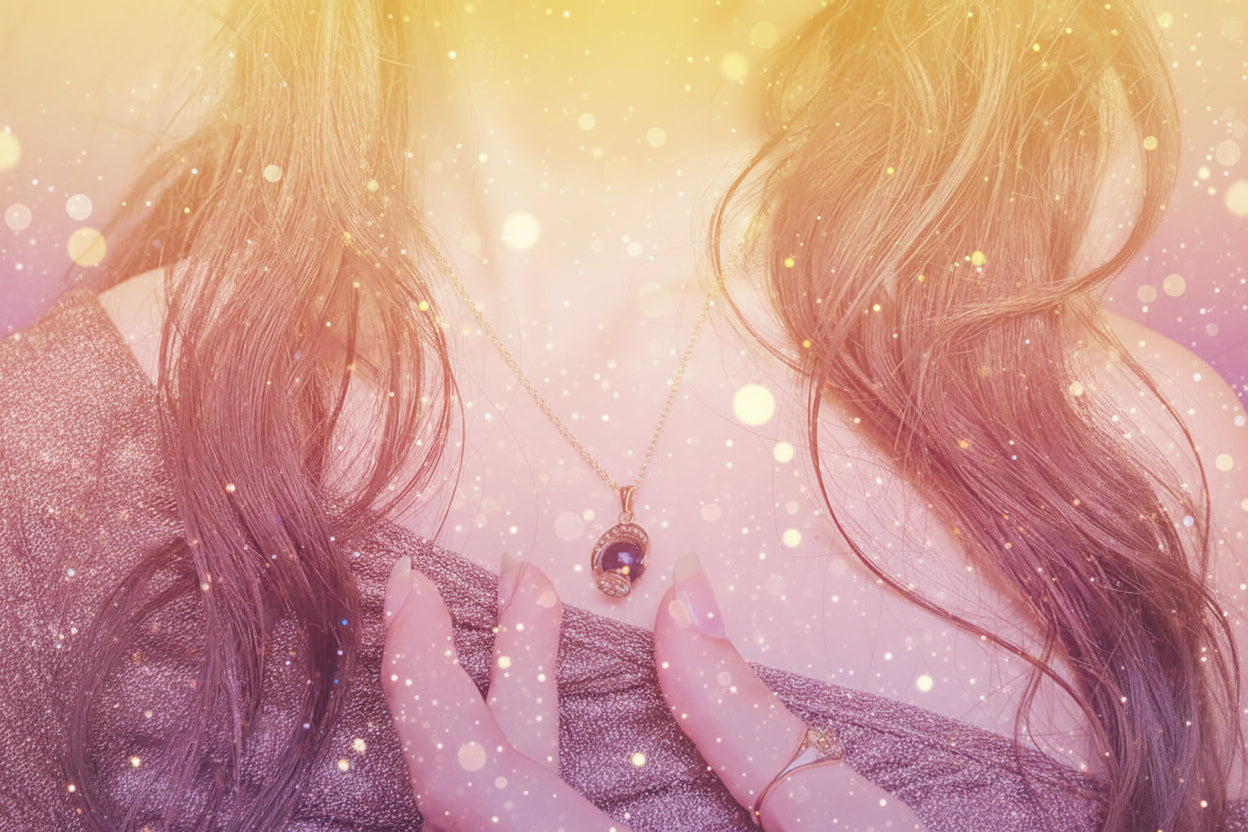 Crystal Ball Necklace - Magic Orb, Obsidian, Witchy charm-2