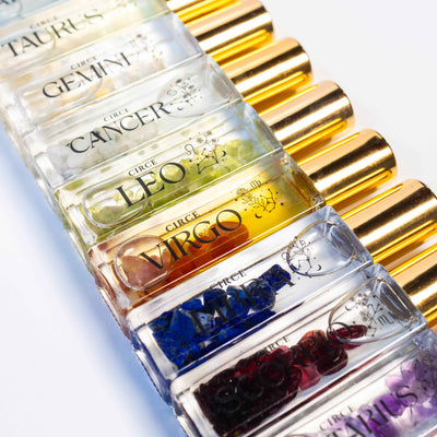 Zodiac Perfume Oil Set – 12 Gemstone‑Infused Zodiac Scents - Lucky Girl Gifts