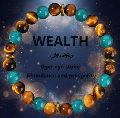 Crystal Bracelets for Wealth and Love | 17 Crystal Options for Prosperity, Protection, Chakras & Anxiety Relief - Lucky Girl Gifts