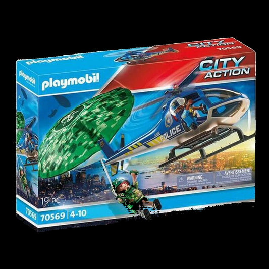 Playmobil City Action toy helicopter set packaging on a white background