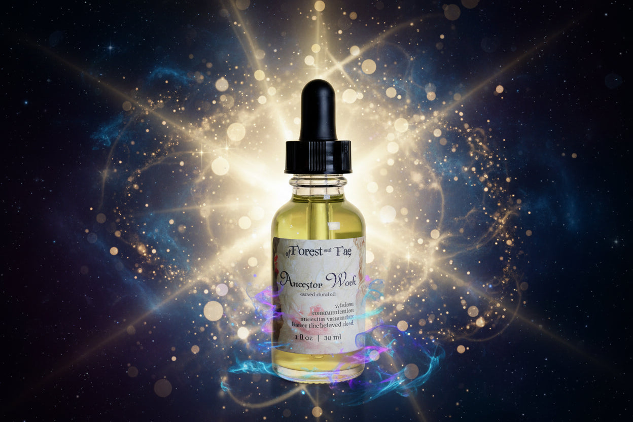 Ancestor Work Sacred Ritual Oil | Altar Oil for Witchcraft | Ancestor Ritual Oil - Lucky Girl Gifts