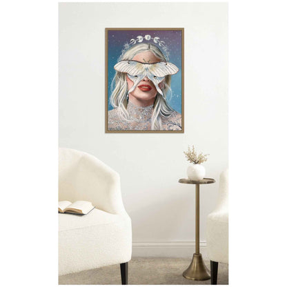 Moon Witch by Charlotte Brindley Framed Canvas Wall Art Print