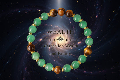 Crystal Bracelets for Wealth and Love | 17 Crystal Options for Prosperity, Protection, Chakras & Anxiety Relief - Lucky Girl Gifts