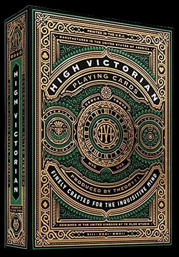 High Victorian playing cards packaging with intricate design