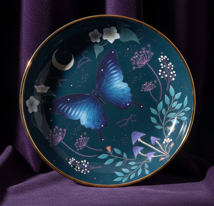 Midnight Moth Celestial Trinket Dish