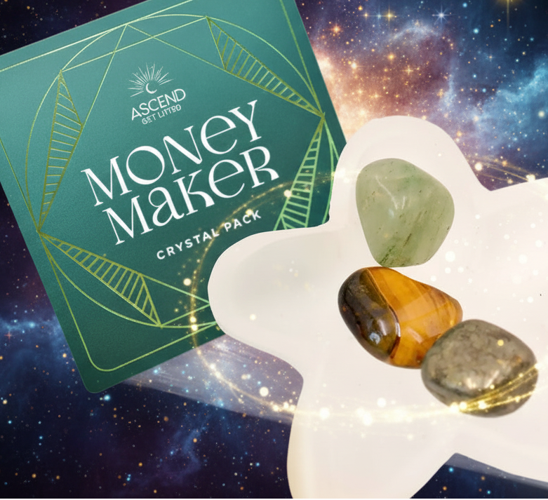 Intention Crystals Set for Money Making Energy to Attract Wealth - Lucky Girl Gifts