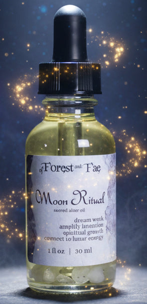 Moon Ritual Altar Oil for Manifestation & Dream Work - Lucky Girl Gifts
