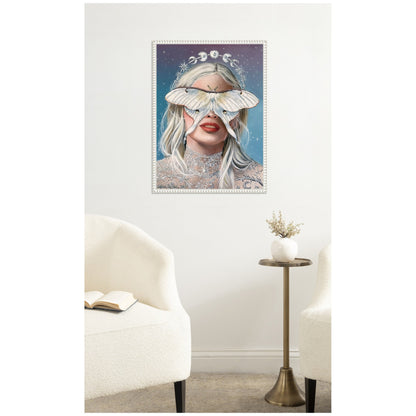 Moon Witch by Charlotte Brindley Framed Canvas Wall Art Print
