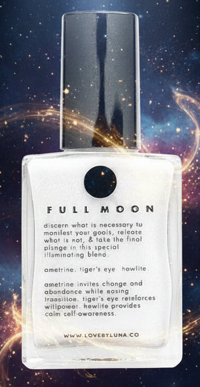 Full Moon Crystal Nail Polish | White | Crystal Infused for Radiant Nails - Lucky Girl Gifts