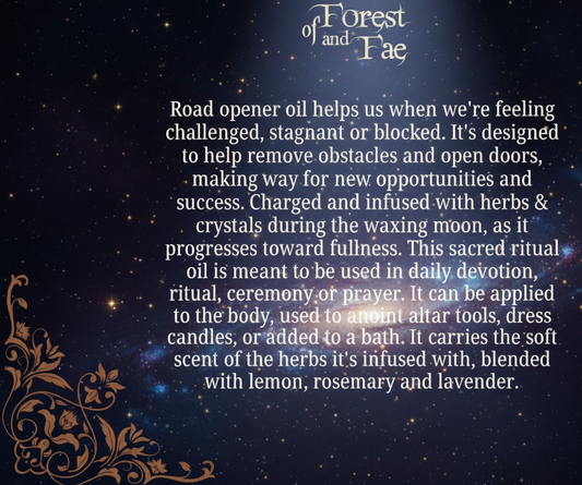Road Opener Ritual Oil | Herb Infused Anointing Oil for Success and Clarity - Lucky Girl Gifts