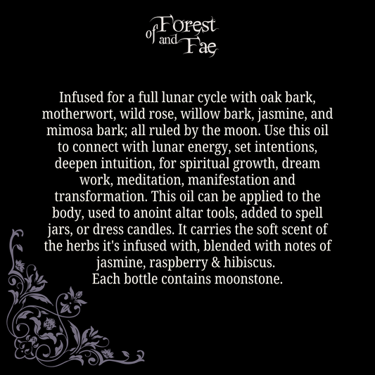 Moon Ritual • Sacred Altar Oil for Manifestation Dream Work - Lucky Girl Gifts
