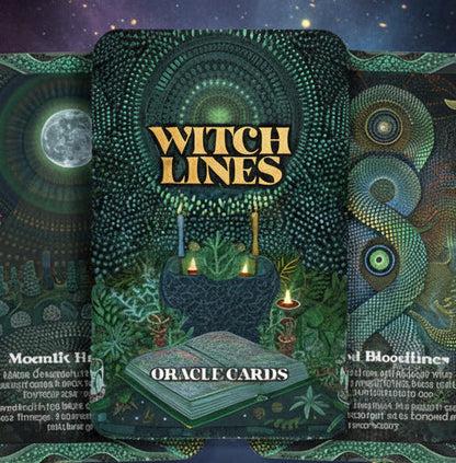 Witch Lines Ancestral Magick Oracle Deck for Intuitive Guidance - Lucky Girl Gifts