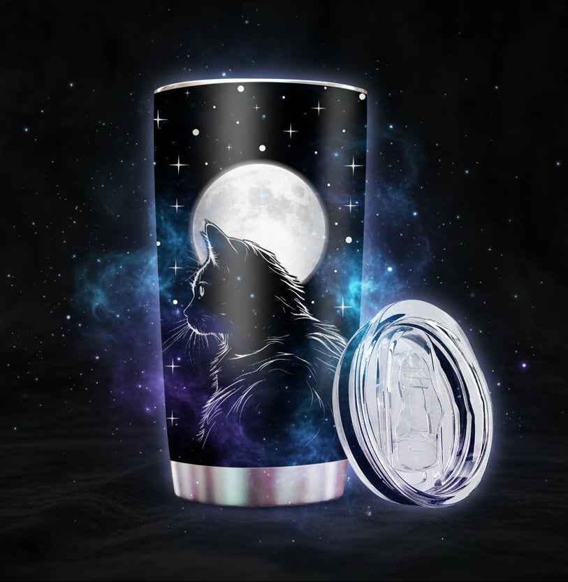 Black Cat Tumbler