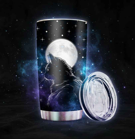 Black Cat Tumbler