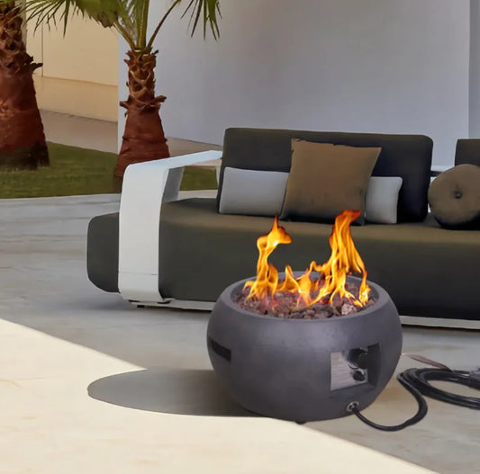Concrete Texture Propane Fire Pit