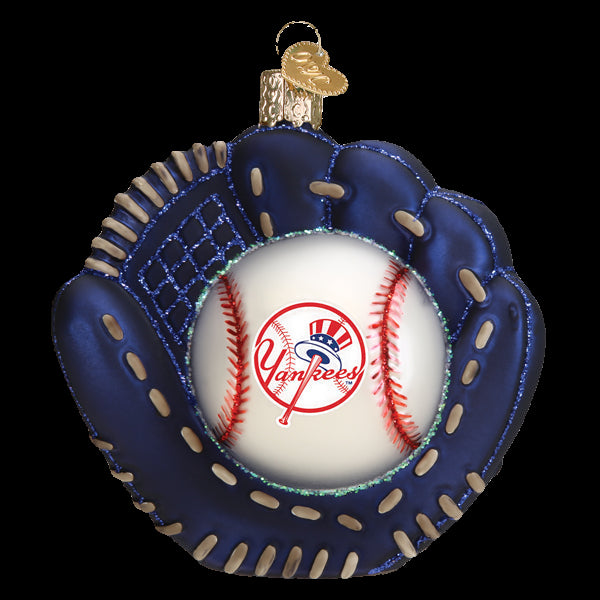 Yankees Baseball Mitt Christmas Tree Ornament