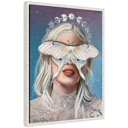 Moon Witch by Charlotte Brindley Framed Canvas Wall Art Print