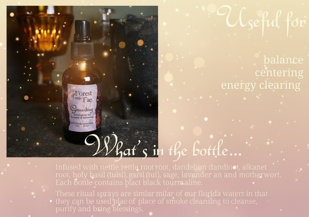 Grounding Ritual Spray • Crystal Infused • Witchcraft-2