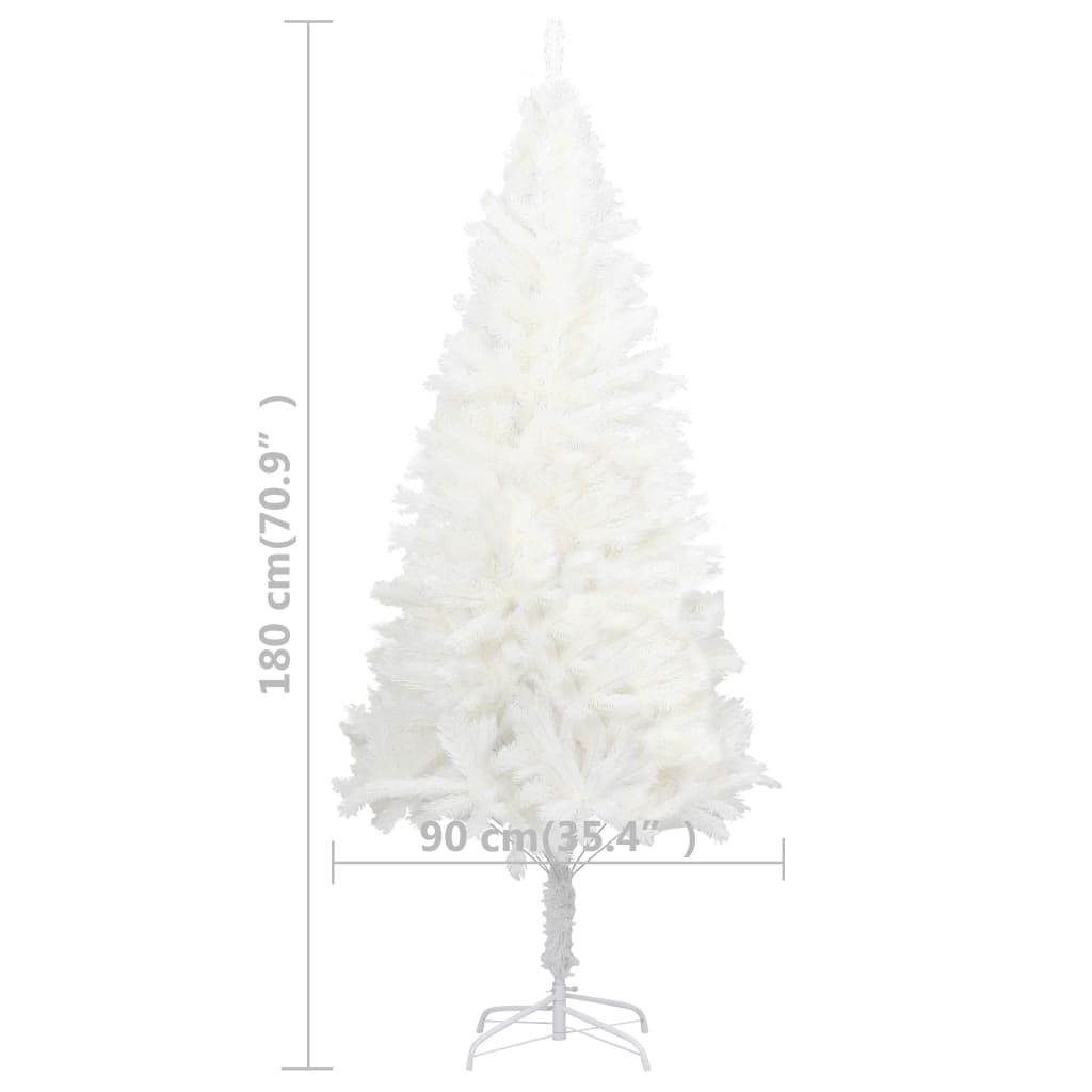 vidaXL Artificial Pre-lit Christmas Tree Holiday Decoration Xmas Tree White