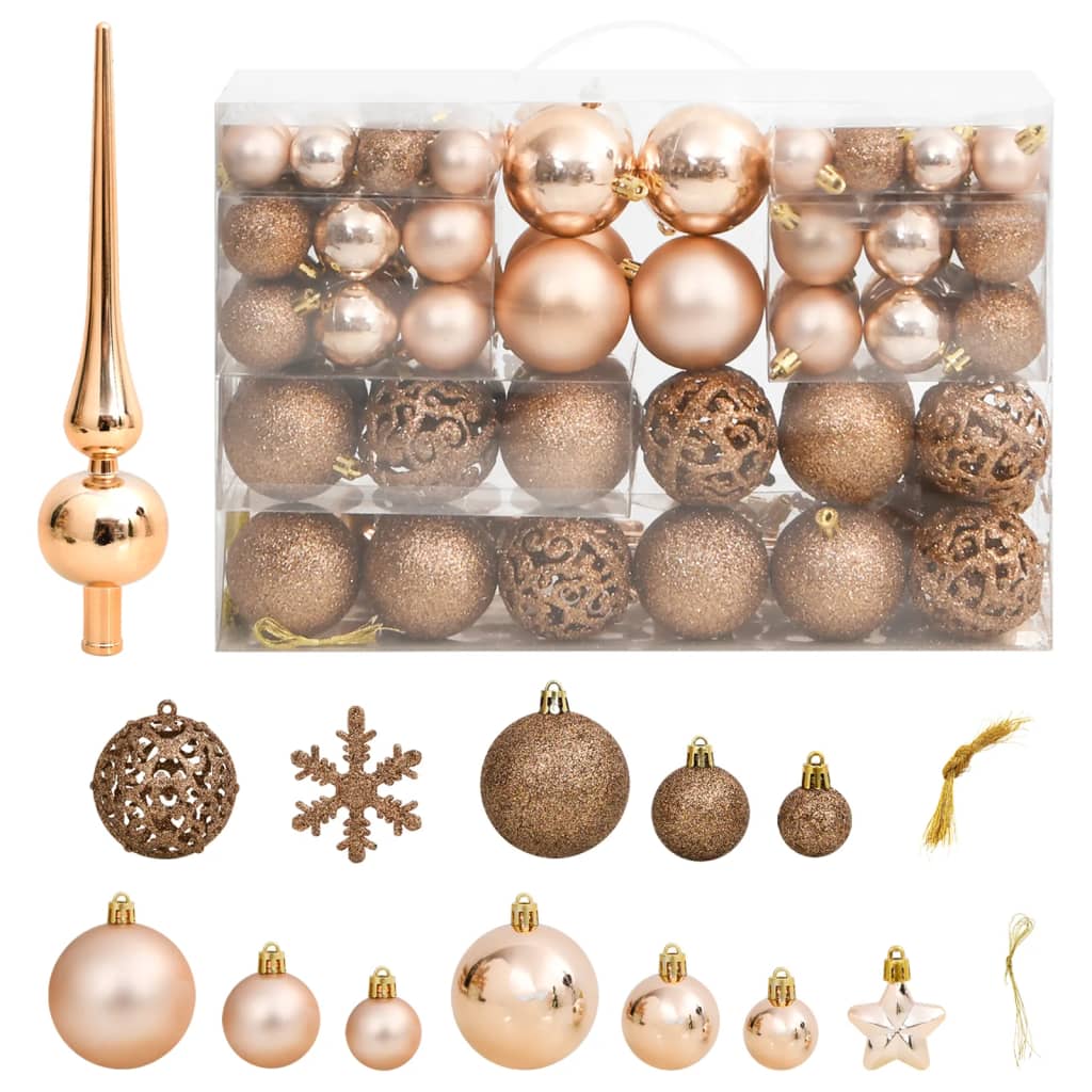 vidaXL Christmas Decoration Christmas Bauble Set Ball Ornament Polystyrene-1