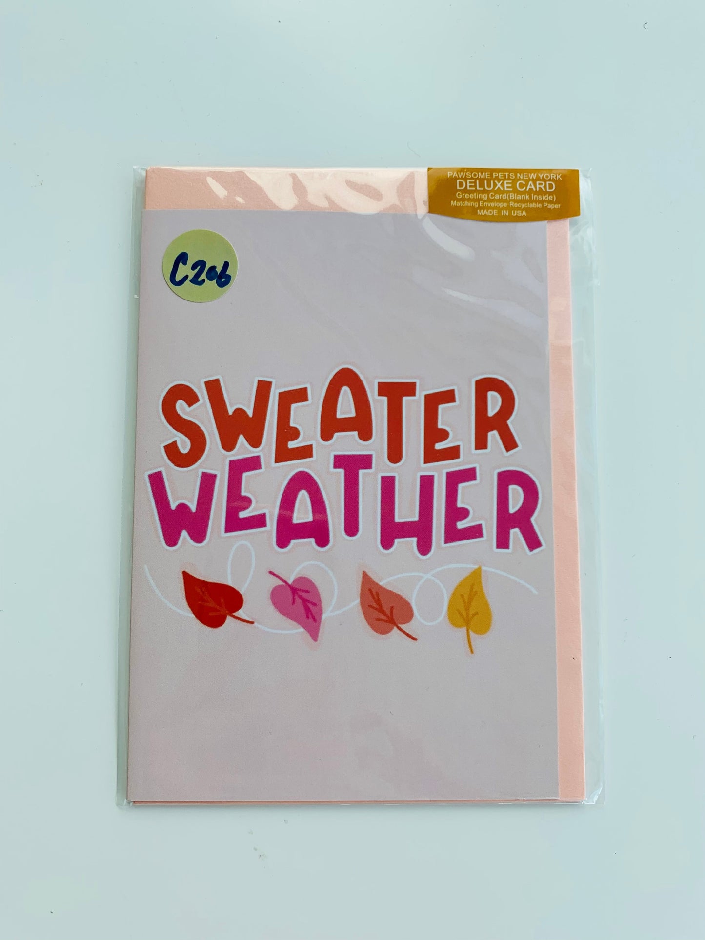 Sweater Weather Autumn GREETING CARD