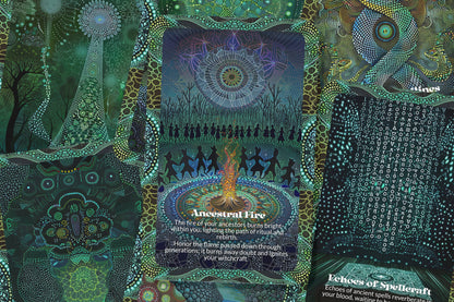 Witch Lines Ancestral Magick Oracle Deck for Intuitive Guidance - Lucky Girl Gifts