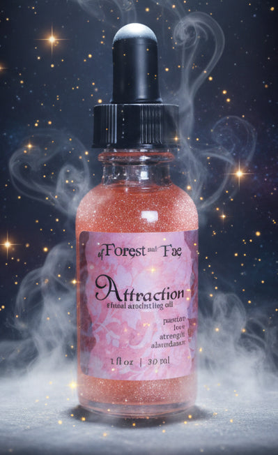 Attraction Ritual Oil for Witchy Love & Abundance Magic - Lucky Girl Gifts