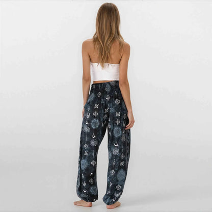 Twilight Lotus Harem Pants with Pockets
