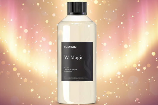 Scentia W Magic scented oil bottle on a white background