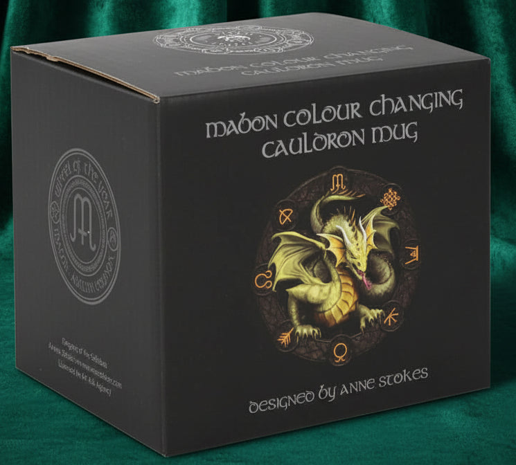 Box for a dragon-themed product with a dragon illustration on a white background