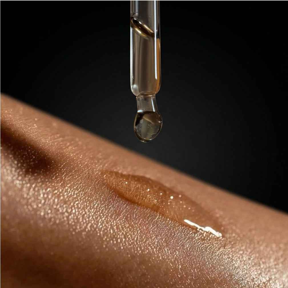 Dark Orchid Pheromone Body Oil — Seductive Orchid, Jasmine & Amber with Black Obsidian