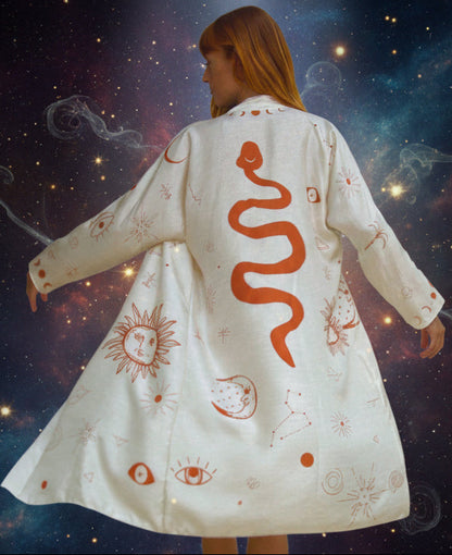 The Rigel Silk Robe - Dalaman Dreamer Luxury Nightwear - Lucky Girl Gifts