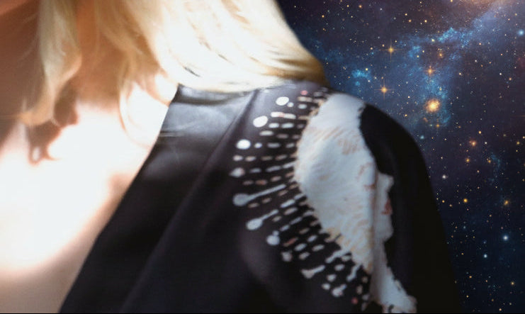 The Rigel Silk Robe - Embrace Elegance Under the Starry Night - Lucky Girl Gifts