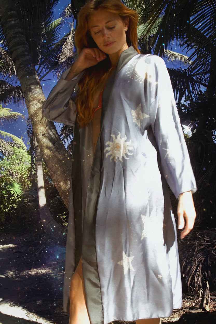 Rigel Robe Sky View Blue - Luxurious Comfort in Every Stitch