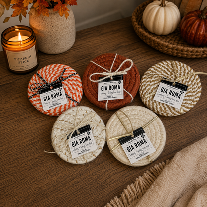 Fall Fabric Coasters - Lucky Girl Gifts