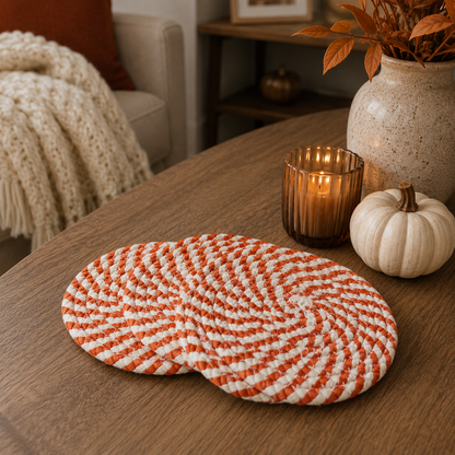 Fall Fabric Coasters - Lucky Girl Gifts