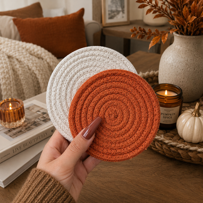 Fall Fabric Coasters - Lucky Girl Gifts