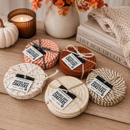 Fall Fabric Coasters - Lucky Girl Gifts