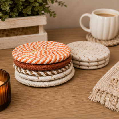 Fall Fabric Coasters - Lucky Girl Gifts