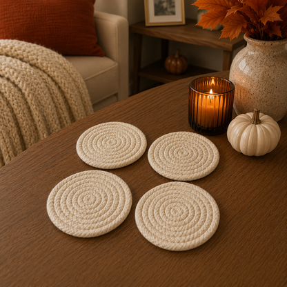Fall Fabric Coasters - Lucky Girl Gifts