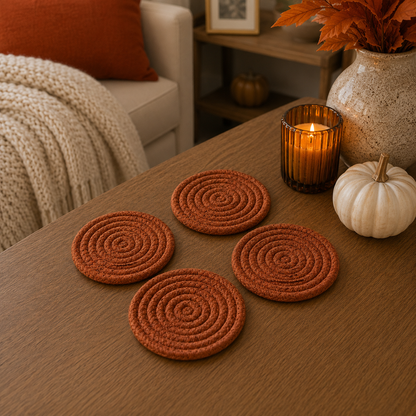 Fall Fabric Coasters - Lucky Girl Gifts