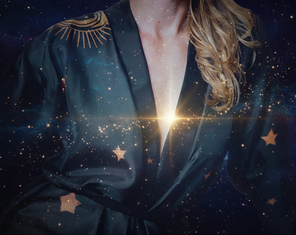 Silky Rigel Robe | Celestial Twilight Elegance - Lucky Girl Gifts