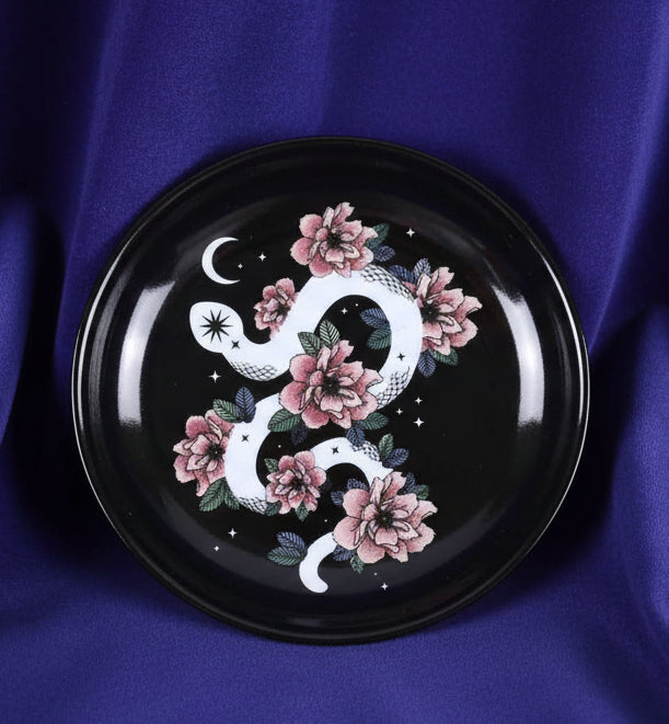 Snake & Flower Celestial Trinket Dish